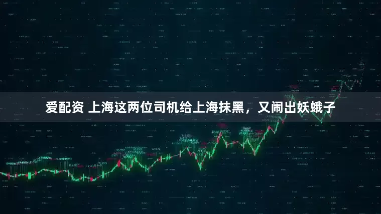 爱配资 上海这两位司机给上海抹黑，又闹出妖蛾子
